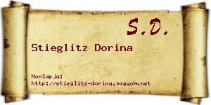 Stieglitz Dorina névjegykártya